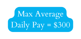 Max Average Daily Pay 300